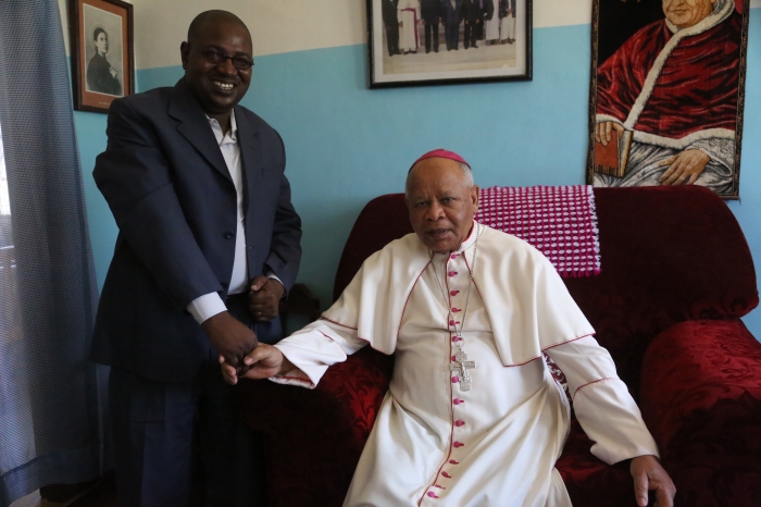 Bishop Mathias Isuja and Deo Simba